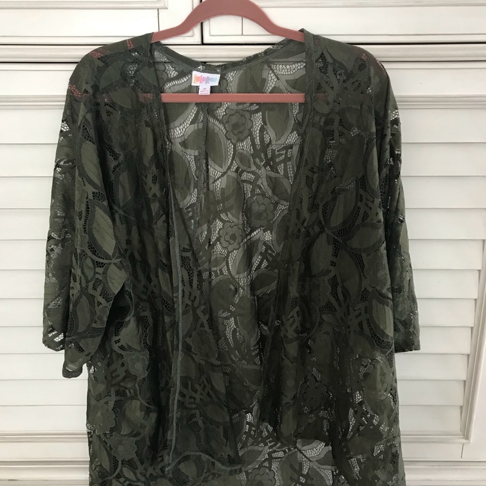 Lula Roe “Lindsay” Lace Cardigan